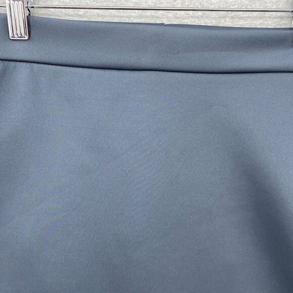 J Tomson Skirt Womens Medium Dark Gray Split Faux Wrap Pencil Stretch Soft - Picture 7 of 12